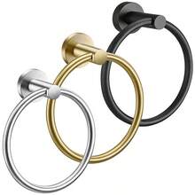 3pcs Phòng tắm Phụ kiện Bộ , Bao gồm Khăn tắm Nhẫn , Giữ giấy vệ sinh Và ÁO choàng mặc nhà Khăn tắm Cái móc , Gắn trên tường Thép không gỉ Giá để khăn Bộ dụng cụ , Phòng tắm Phần cứng Bộ - Nhiều màu - Xem 9