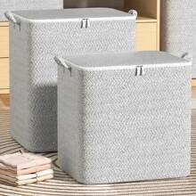 1 件,灰色衣物收納袋,被子收納袋,衣服收納袋,雜物收納袋,可折疊收納袋