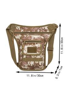 戶外時尚單車腿包登山多功能肩袋男士手提包帆布斜背包運動臀包