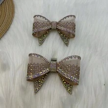 可拆式鞋花，扣子鞋飾，金屬鑲鑽，珍珠，仙女鞋蝴蝶結