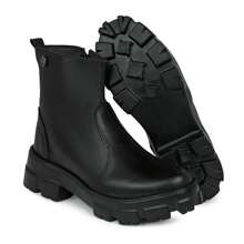 Women Mid-Calf Boots - màu đen - Xem 2