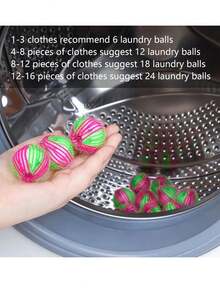 1pc Washing Machine Filter Floating Lint Hair Remover Catcher Reusable Laundry Balls Dirty Collection Fluff Cleaning Ball - red green - View 5