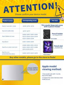 Case Compatible With Ipad 6th Generation Pencil Holder And Shoulder Strap - Orange - View 5