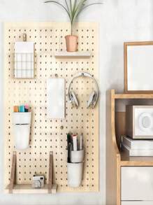 6 Sets Pegboard Hooks With Pegboard Cups, Pegboard Rings With Rings, Pegboard Cup Holder Accessories For Storage (white) - White - View 5