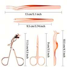 5 Pcs/set Professional Eyebrow Tool - Rose Gold - View 4