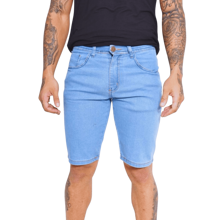 Kit 03 Bermuda Jeans Premium Masculino Elastano Short
