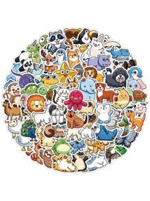 103张动物园贴纸卡通可爱动物ins风清新简约笔记本装饰防水贴#单套发 - 彩色 - 查看 1