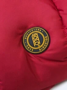 SOLOCOTE 男童加厚連帽拉鍊口袋外套,防風防水,冬季穿著