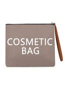 3pcs Travel Tote Bag With Shoulder Strap, Wet & Dry Separation, Bottle Storage For Mom - Khaki - View 7