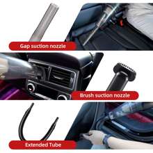 Rainco Car Vacuum Cleaner High Power Portable Car Vacuum 106W/4500Pa Handheld Vacuum For Car Interior Accessories Cleaning With Wet Or Dry For Men/Women, 14.7Ft Corded - Black - View 5