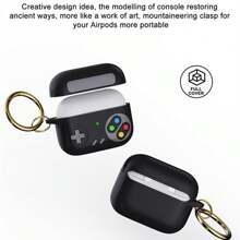 Hộp bảo vệ tai nghe Tương thích với Apple Thiết bị chơi game mới Tương thích với AirPods1/2 AirPods Pro - màu đen - Xem 3