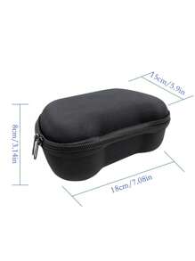 Eva Waterproof & Shockproof Gaming Controller Storage Bag Compatible With Switch Pro/Gamepad  Portable - Black - View 6