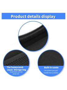 Eva Waterproof & Shockproof Gaming Controller Storage Bag Compatible With Switch Pro/Gamepad  Portable - Black - View 7