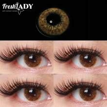 FRESH LADY Freshlady Twinkle-G.Brown Colored Contact Lenses 1 Year Disposable - Brown - View 1