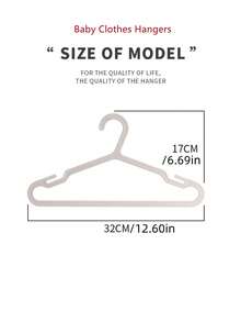 10 cái Móc áo Màu Rắn - trắng - Xem 7