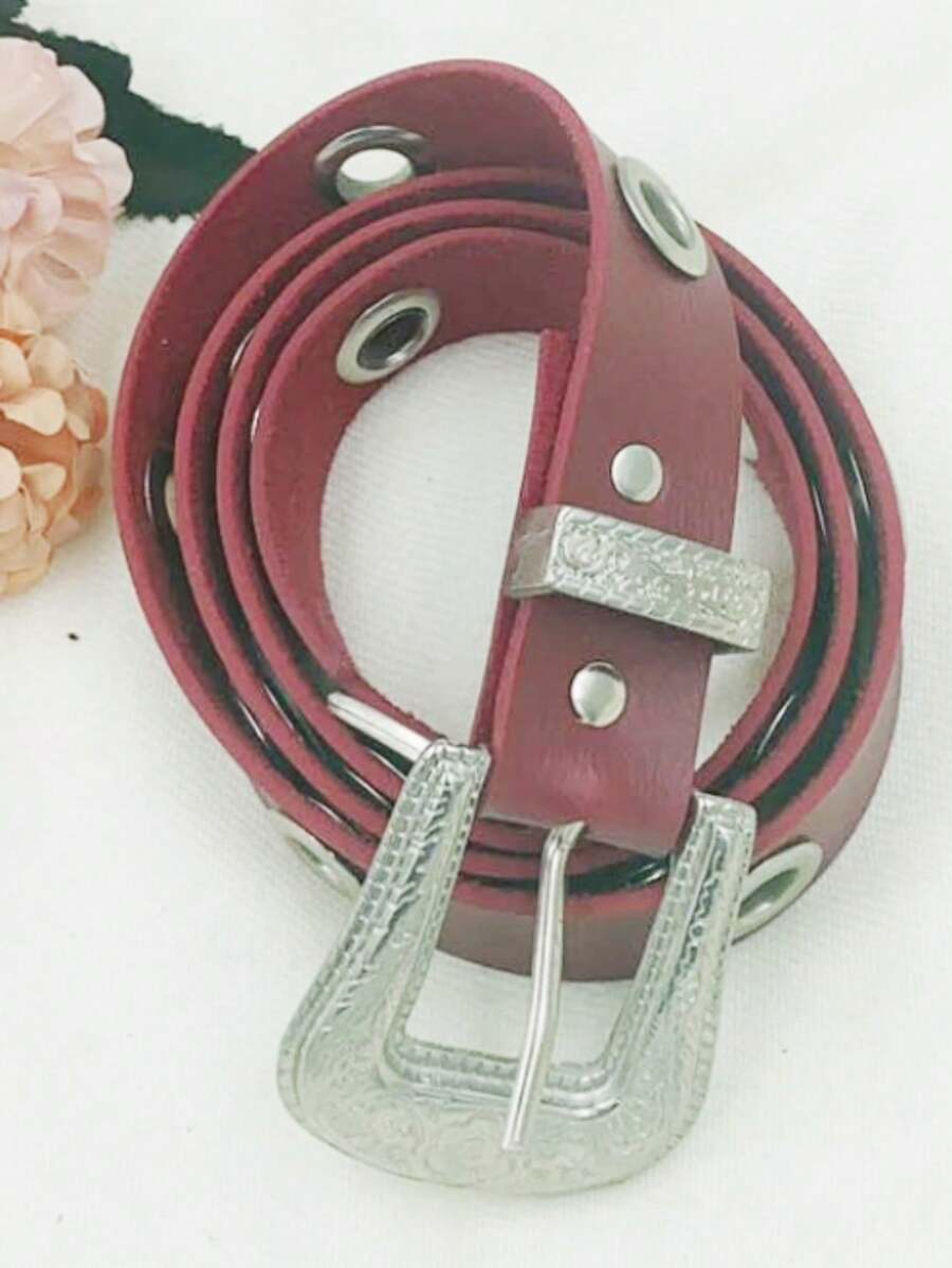 Women Belts - 紅色 - 查看 1