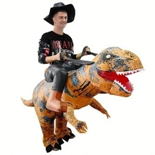 Dinosaur Inflatable Costumes For Adult T-Rex Inflatable Christmas Costumes Blow Up Costumes For Men Women Party - Black - View 1