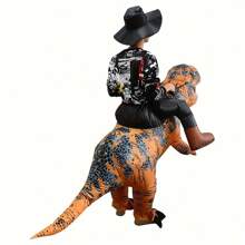 Dinosaur Inflatable Costumes For Adult T-Rex Inflatable Christmas Costumes Blow Up Costumes For Men Women Party - Black - View 4