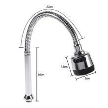 Cuello Flexible 46cm Para Fregadero - Plateado - Ver 5