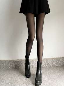 1雙緊身褲，日常/旅遊/約會半透明連褲襪，女士冬季必備