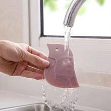 1pc Pink Penguin Soft Scraper Kitchen Scraper Oil Plate Scraping Oil Stains Baking Kitchen Small Tools - Pink - View 5