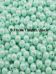 65-300入組/袋彩色亞克力珠子,馬卡龍和ab色圓珠適用於自製手鍊/項鍊珠寶配件