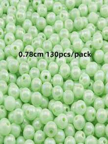 65-300入組/袋彩色亞克力珠子,馬卡龍和ab色圓珠適用於自製手鍊/項鍊珠寶配件