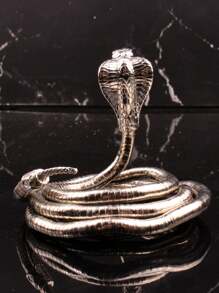 1 件復古可彎曲蛇形眼鏡蛇項鍊,男士個性化萬聖節配件