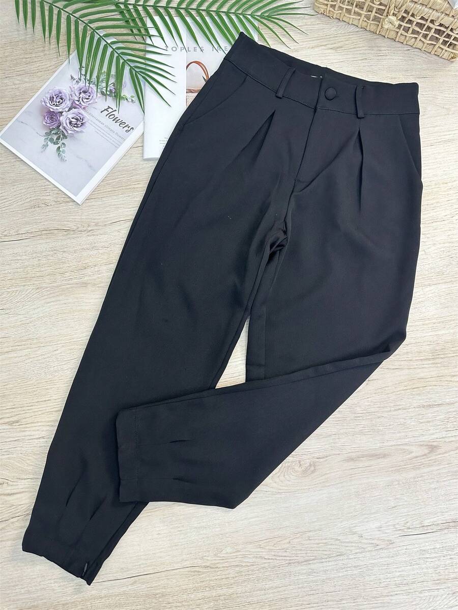 Women Pants - 黑色 - 查看 1