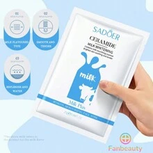 SADOER 20pcs Moisturizing Skin Care Beauty Face Mask Firming Anti Aging Facial Mask Private Label . Whitening Facial Mask 10 Pieces Moisturizing Nourishing Brightening Milk Whitening Face Mask Moisturizing Nourishing Brightening Anti-Aging Skincare Facial Masks Face Sheet Mask Skin Care Anti-Aging Skin Care - trắng - Xem 2