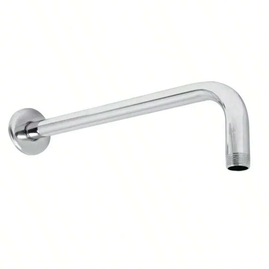 40cm Chromed Stainless Steel Shower Arm - Silver - View 1