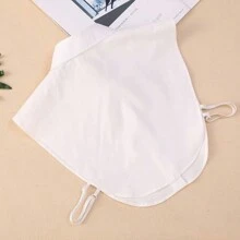 1 chiếc cổ áo sơ mi đen/trắng có thể tháo rời cổ áo giả với kiểu dáng tròn/nhọn cho áo sơ mi nửa/toàn thân của bé gái - trắng - Xem 6