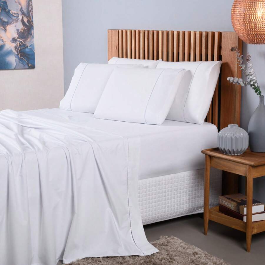 Sheet Sets with Pillowcases - trắng - Xem 1