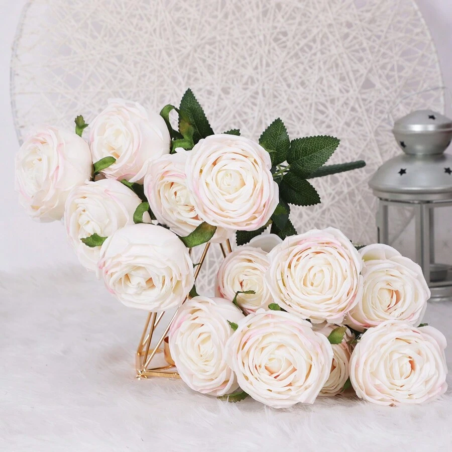 1 朵人造玫瑰花 - 淺粉色 - 查看 1