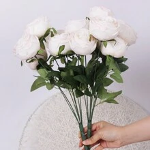 1 朵人造玫瑰花 - 淺粉色 - 查看 5