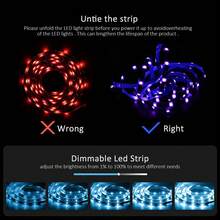 Nexillumi LED Strip Lights 1M-5M TV LED Backlight for 22 Inch-70 Inch TV RGB 5050 LED Strip USB Powered, APP Control Sync to Music - Multicolor - View 8