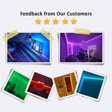Nexillumi LED Strip Lights 1M-5M TV LED Backlight for 22 Inch-70 Inch TV RGB 5050 LED Strip USB Powered, APP Control Sync to Music - Multicolor - View 12