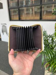 Black Card Holder With Cow Print - Black - View 2