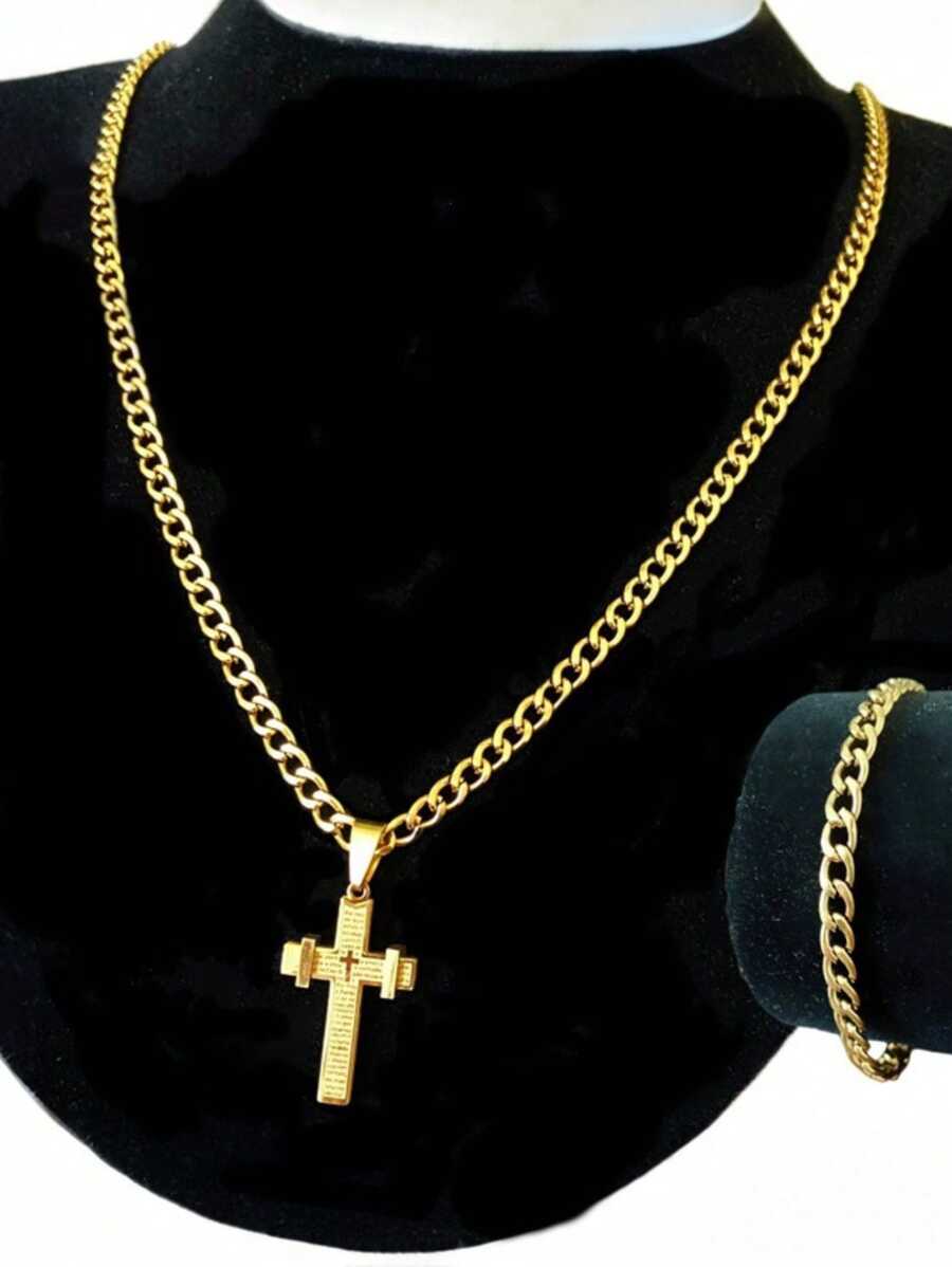 Men's Necklace Sets - Vàng - Xem 1