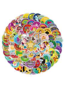 Finego 100入組兒童獎勵貼紙,老師課堂貼紙包,學生小型激勵課堂用品,男孩女孩幼兒好工作激勵行為幼稚園小學