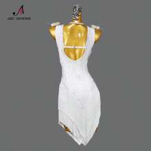 ABC Dancing 女性新款拉丁舞比賽裙,性感舞廳派對表演單件套裝