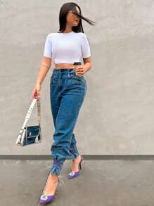 Women Tops - 白色 - 查看 8