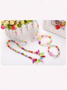 1套海洋世界珠寶製作套件,diy珠寶手鍊項鍊適合兒童、女孩、兒童玩具