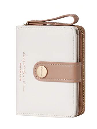  BATSIOE Solid Color New Arrival Large Capacity Cross-Border Women Wallet, Zipper Coin Purse, Minimalist Luxury Wallet