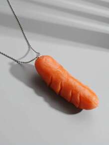 1pc Unique And Exaggerated Design Necklace, Best Friends/Couples Gift, Daily Outfit Accessory - Yellow - View 6