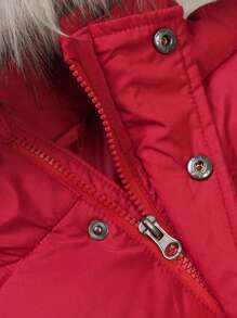 SOLOCOTE 男童加厚連帽拉鍊口袋外套,防風防水,冬季穿著