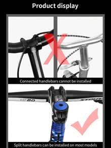 Bike Handlebar Stem Riser, Heighten Extender, Mtb Mountain Bike Parts And Components Bicycle Handlebar - Red - View 10