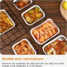 20pcs 1Lb Aluminum Pans With Lids-Food Containers With Clear Lids - Disposable Takeout Trays With Lids - To Go Containers For Restaurants, Catering, Delis Suitable