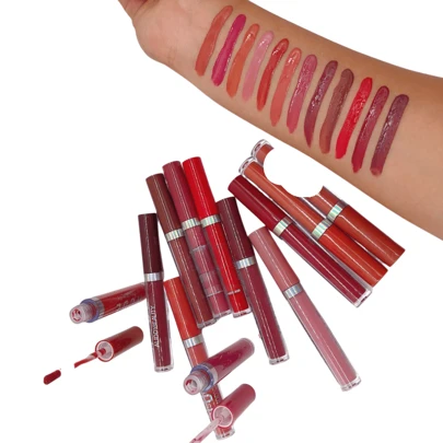 12 Labiales Liquidos Matte Indeleble Colores Variados economico--A1012