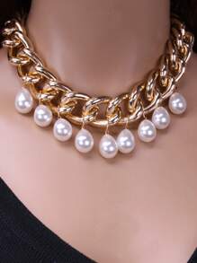 Silver-colored Chunky Link Chain Bracelet Suitable For Daily Wear - Silver - View 9